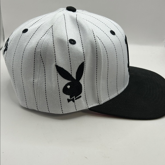 Playboy SnapBack baseball cap.  Pinstripes - Picture 8 of 12